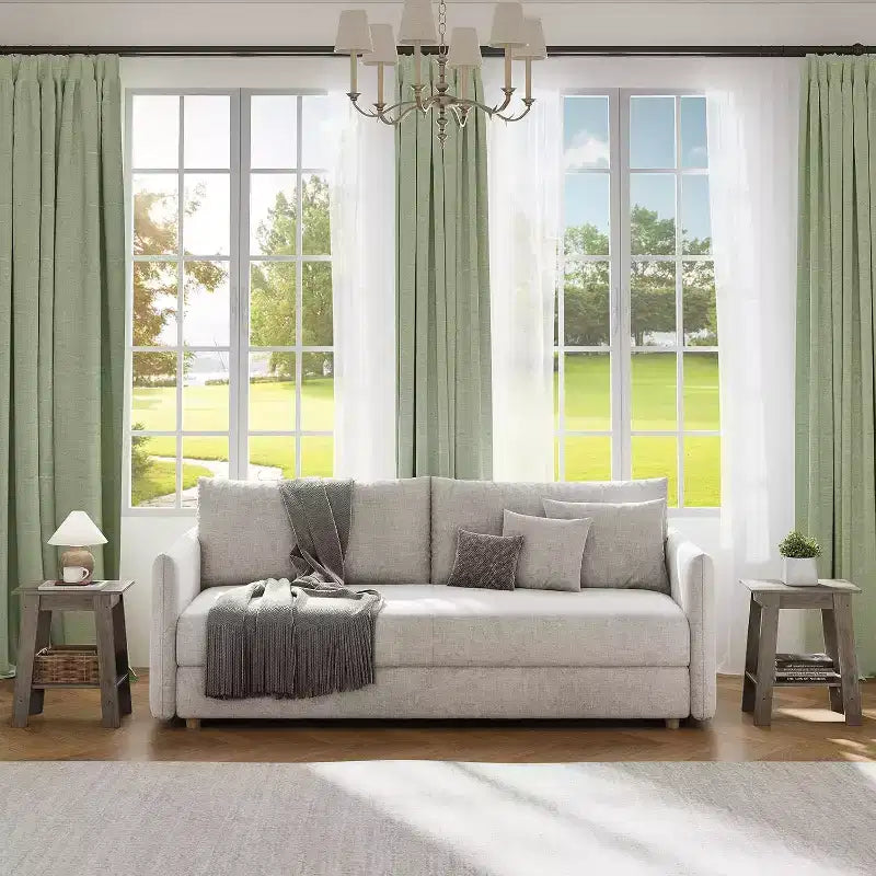 Tavolino da Divano Rustico a 2 Ripiani con Scaffale, Comodino Stretto, Tavolino d'Appoggio Minimalista per Soggiorno e Camera da Letto
