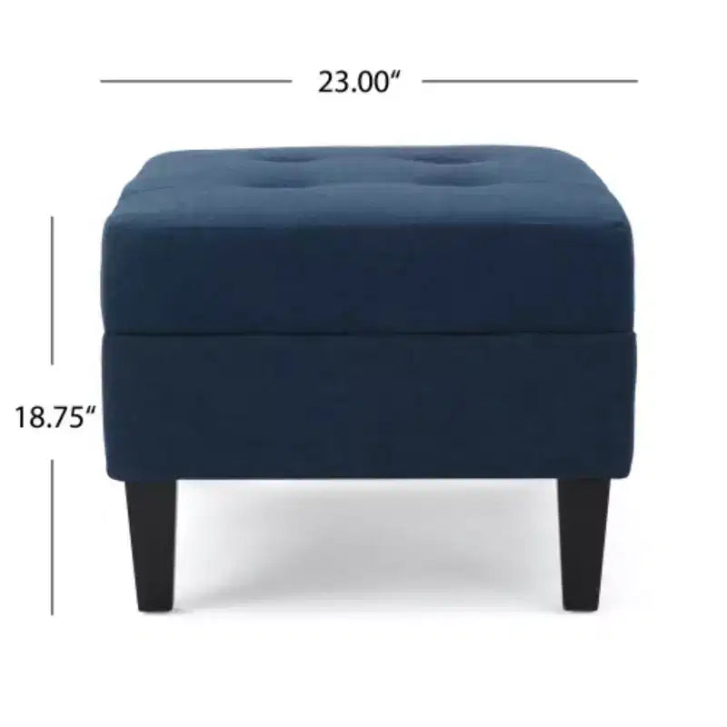 Elegante pouf blu: un'aggiunta perfetta per