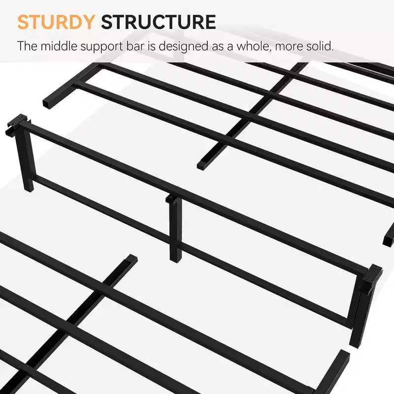 Struttura letto con testiera/pediera in rattan, struttura letto a piattaforma, struttura letto/nessuna molla necessaria/facile montaggio/senza rumore