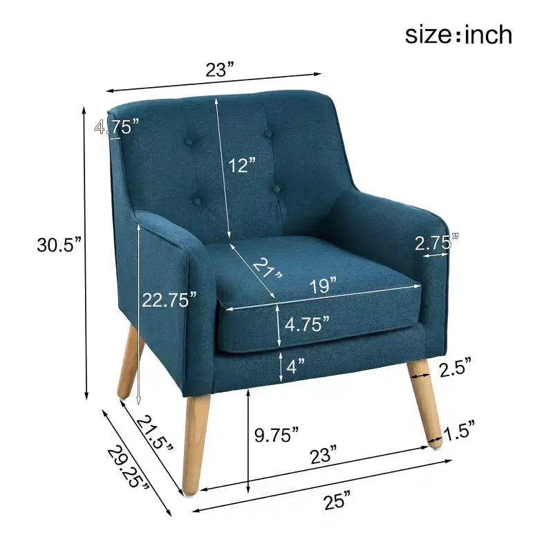 Poltrona di design capitonné