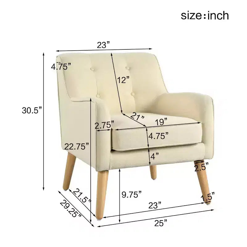 Poltrona di design capitonné