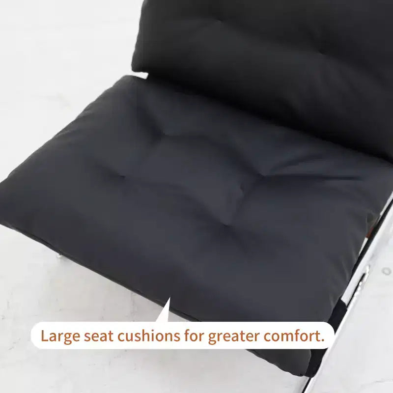 Poltrona con Schienale Alto, Sedia d'Accento Moderna, Sedie da Soggiorno con Gambe in Metallo e Imbottitura Morbida, Sedie Divano per Ufficio Domestico, Camera da Letto, Sala da Pranzo