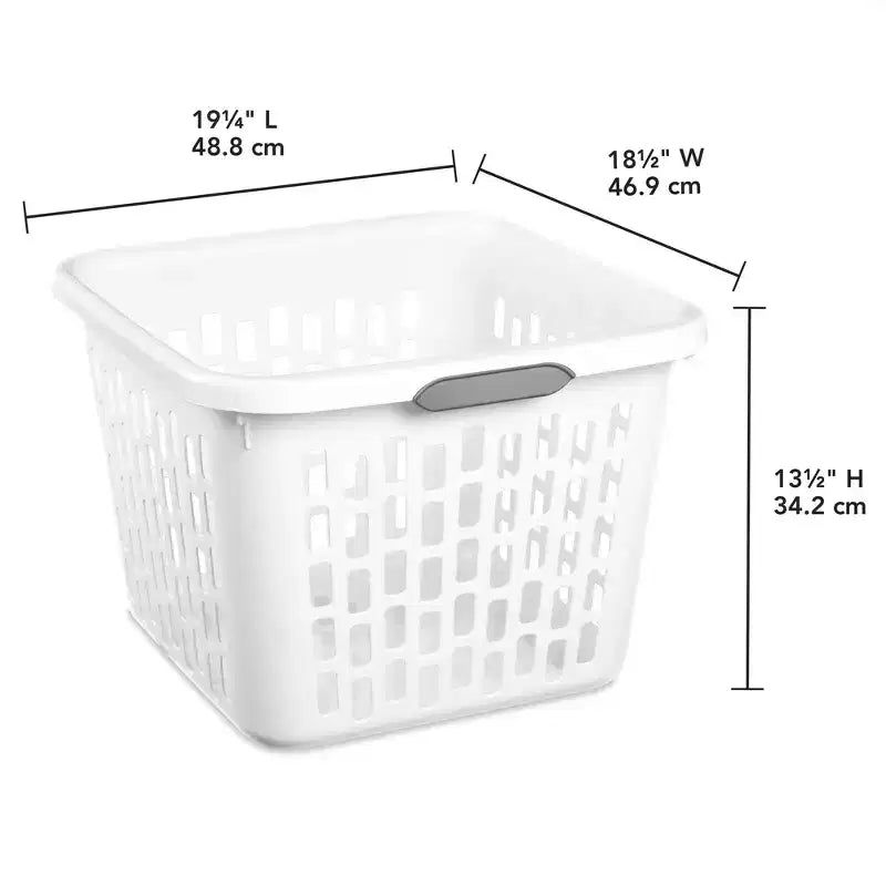 Cesto portabiancheria, cesto in plastica con manici