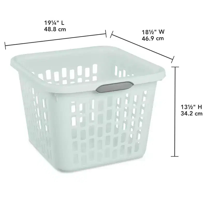 Cesto portabiancheria, cesto in plastica con manici