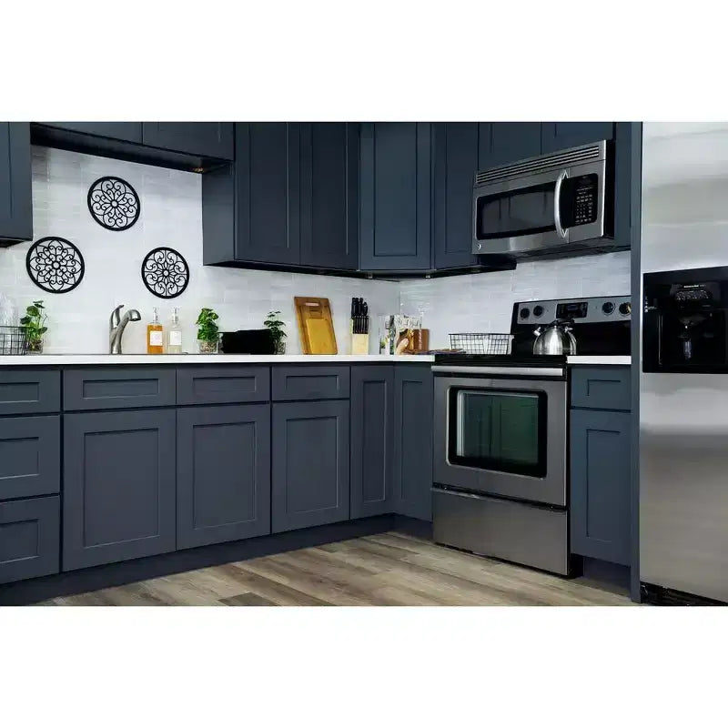 Mobile base da cucina 30,5 cm L x 87,6 cm H x 61 cm P con 1 cassetto a chiusura ammortizzata, struttura in compensato, frontale completamente a scomparsa