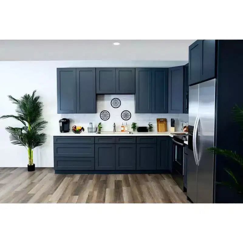 Mobile base da cucina 30,5 cm L x 87,6 cm H x 61 cm P con 1 cassetto a chiusura ammortizzata, struttura in compensato, frontale completamente a scomparsa