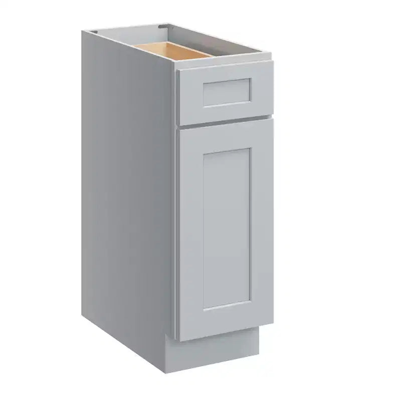 Mobile base da cucina 30,5 cm L x 87,6 cm H x 61 cm P con 1 cassetto a chiusura ammortizzata, struttura in compensato, frontale completamente a scomparsa