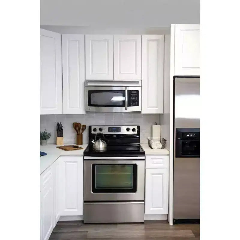 Mobile base da cucina 30,5 cm L x 87,6 cm H x 61 cm P con 1 cassetto a chiusura ammortizzata, struttura in compensato, frontale completamente a scomparsa