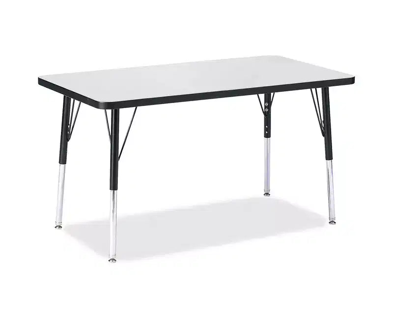 Tavolo rettangolare (24 x 36) Berries altezza adulto colore nero