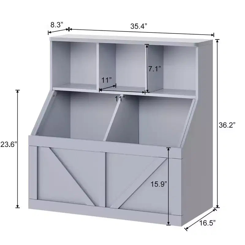 Scaffale per libri e giocattoli per bambini, Organizer porta giocattoli per bambini, Mobiletto con scaffale e porta giocattoli per bambini per sala giochi, camera da letto, cameretta