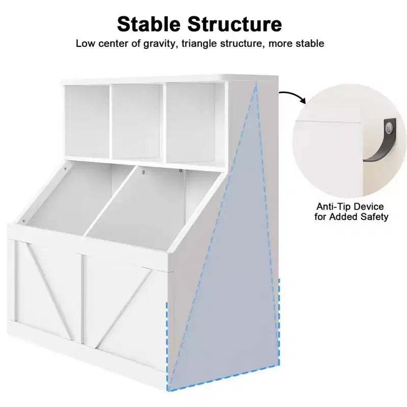 Scaffale per libri e giocattoli per bambini, Organizer porta giocattoli per bambini, Mobiletto con scaffale e porta giocattoli per bambini per sala giochi, camera da letto, cameretta