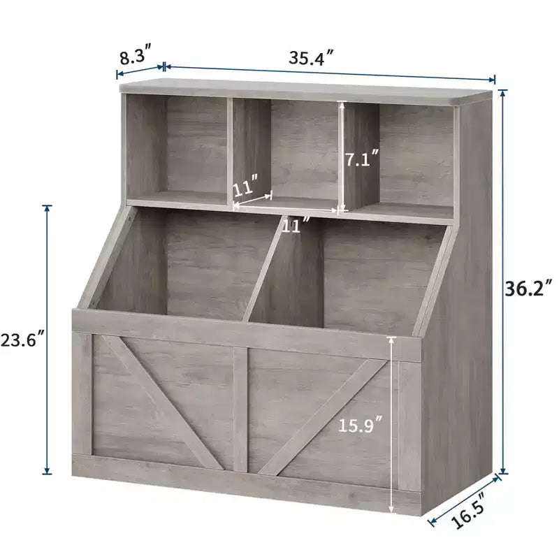 Scaffale per libri e giocattoli per bambini, Organizer porta giocattoli per bambini, Mobiletto con scaffale e porta giocattoli per bambini per sala giochi, camera da letto, cameretta