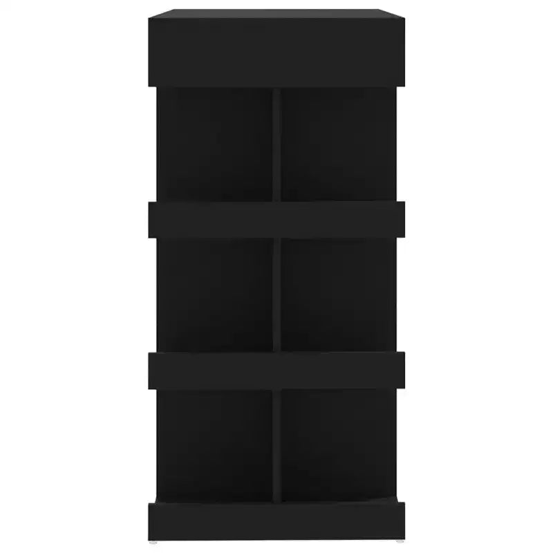 Tavolo da Bar Salvaspazio Compatto con Ripiani - 100x50x101.5 cm - Nero