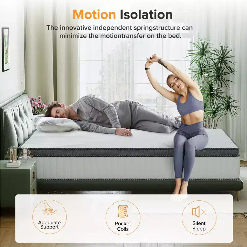 Materasso Ibrido Traspirante Medio Refrigerante in Memory Foam Consegnato in Scatola Bianco