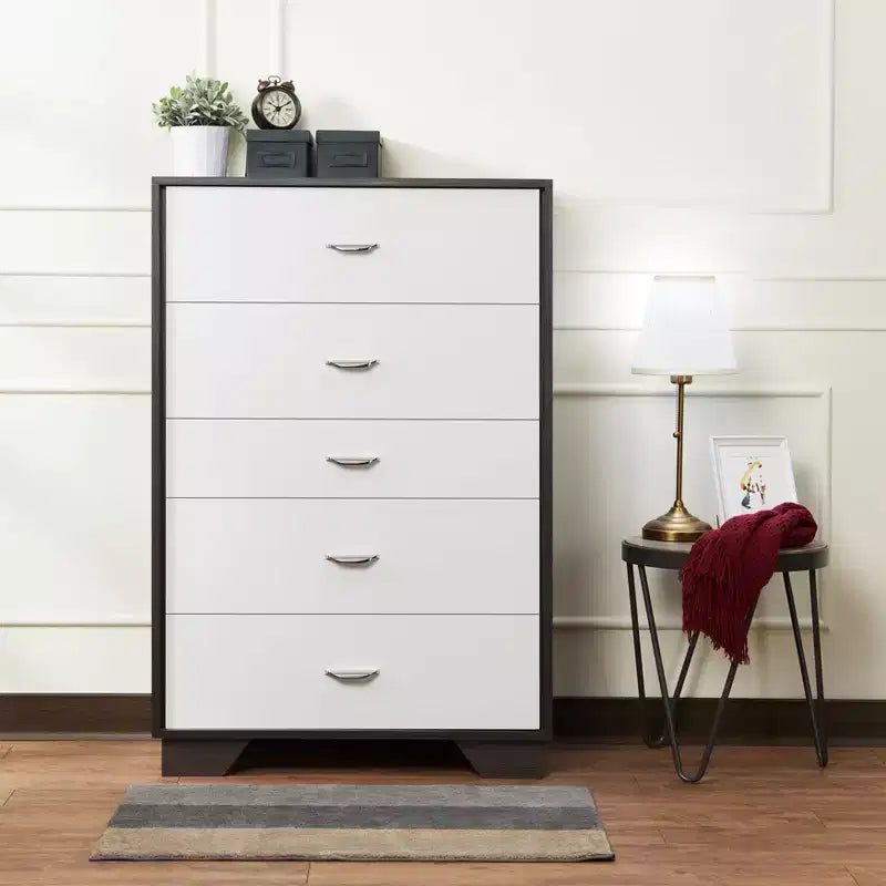 Cassettiera a 5 cassetti versatile per camera da letto/ufficio