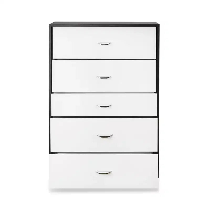Cassettiera a 5 cassetti versatile per camera da letto/ufficio