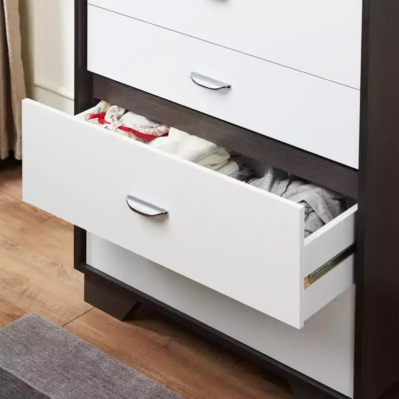 Cassettiera a 5 cassetti versatile per camera da letto/ufficio