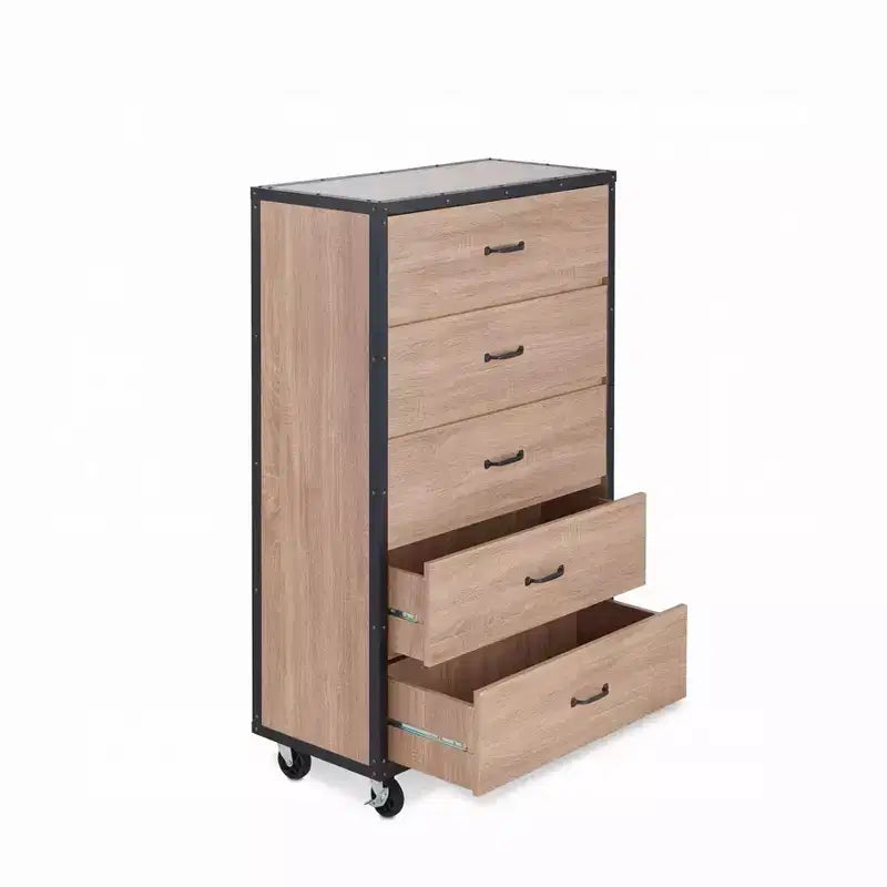 Cassettiera a 5 cassetti versatile per camera da letto/ufficio