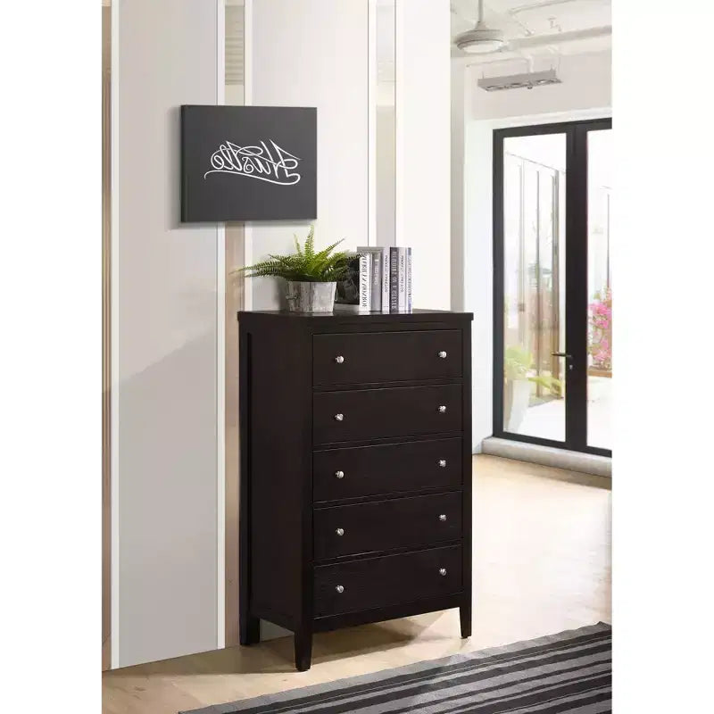 Cassettiera a 5 cassetti versatile per camera da letto/ufficio