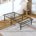 VECELO Modern Foldable Bed Frame Folding Simple Metal bed Frame 14-inch High Folding Bed Underbed Storage Easy Assembly, Black
