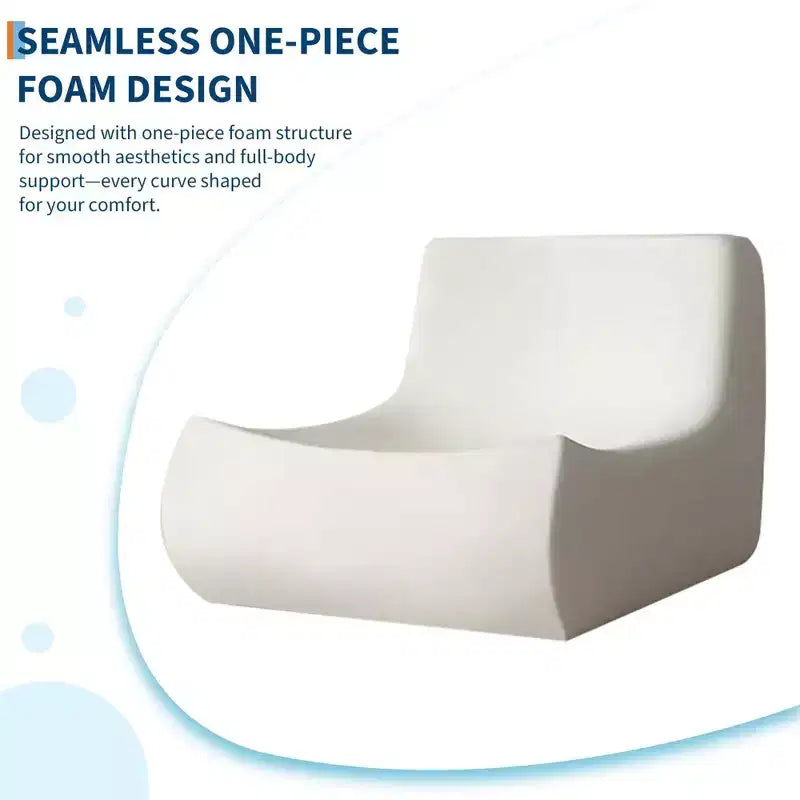 Poltrone a sacco trapuntate a mano da 90 cm, divanetto in memory foam impermeabile senza cuciture con capacità di 408 kg per soggiorno e camera da letto