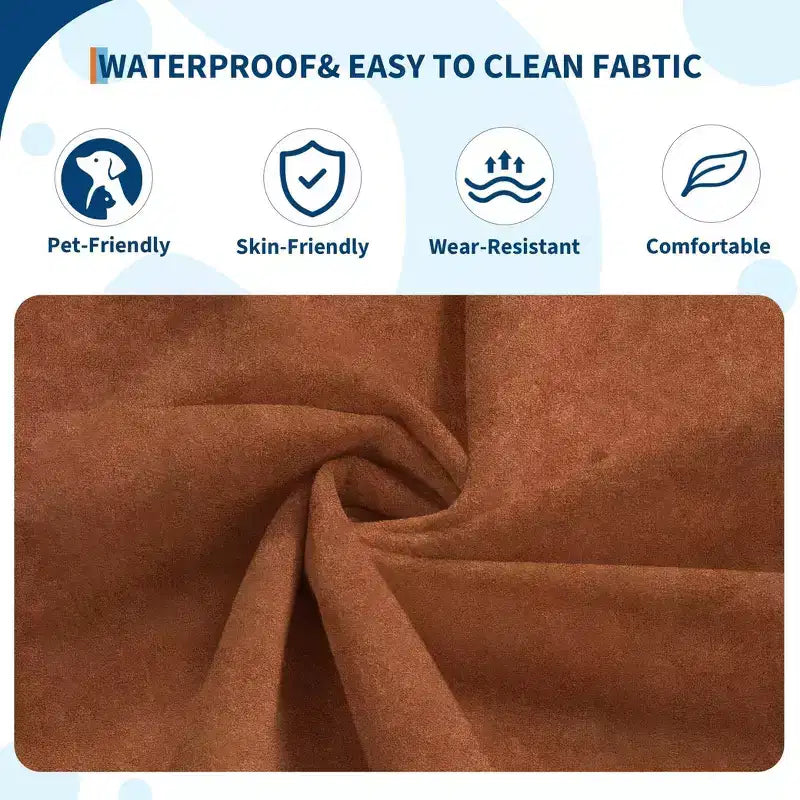 Poltrone a sacco trapuntate a mano da 90 cm, divanetto in memory foam impermeabile senza cuciture con capacità di 408 kg per soggiorno e camera da letto